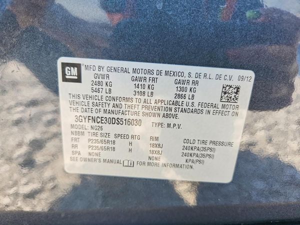 2013 CADILLAC SRX