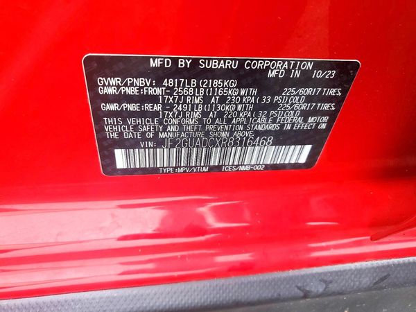 2024 SUBARU CROSSTREK
