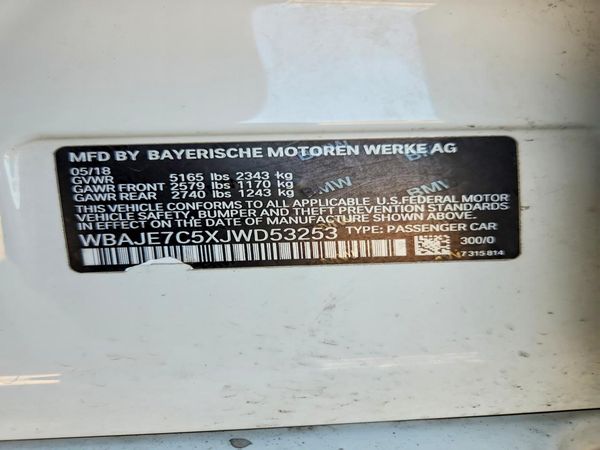 2018 BMW 540 xDrive