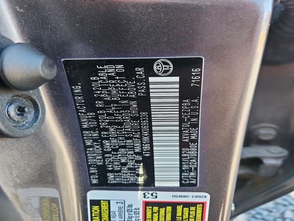 2019 TOYOTA CAMRY