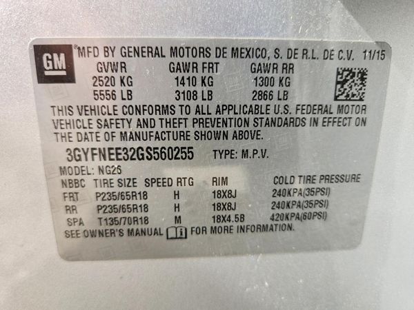 2016 CADILLAC SRX Luxury