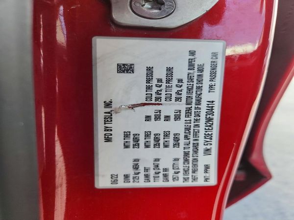 2022 TESLA MODEL 3