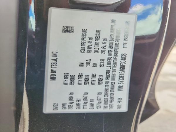 2022 TESLA MODEL 3