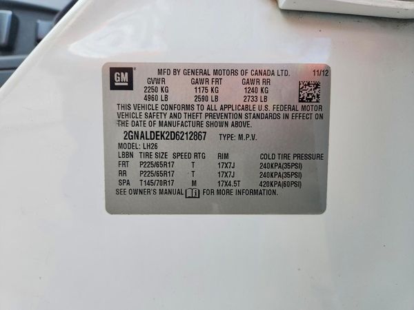 2013 CHEVROLET EQUINOX 1LT
