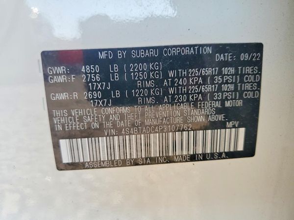2023 SUBARU OUTBACK Premium
