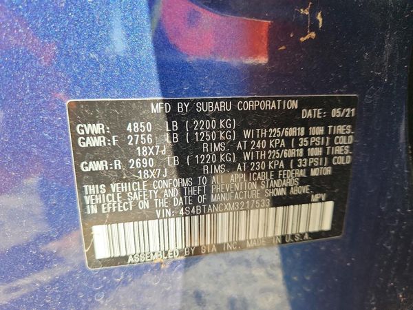 2021 SUBARU OUTBACK