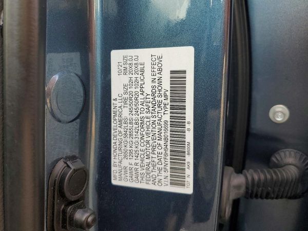 2022 HONDA PILOT