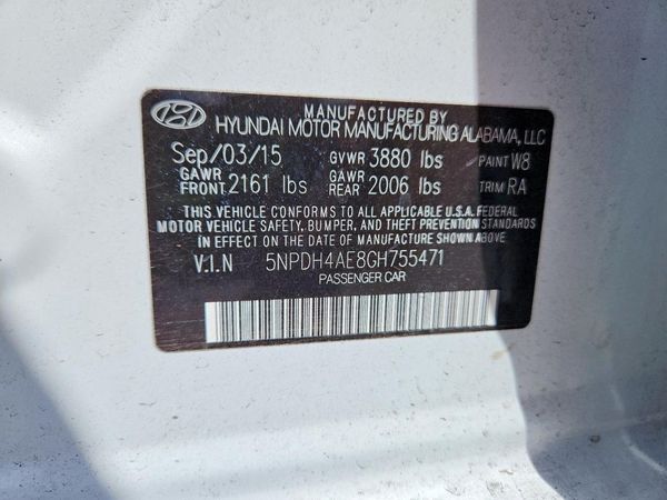 2016 HYUNDAI ELANTRA