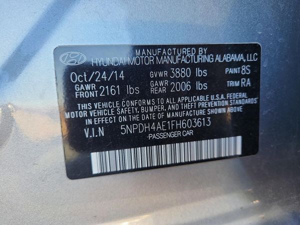 2015 HYUNDAI ELANTRA