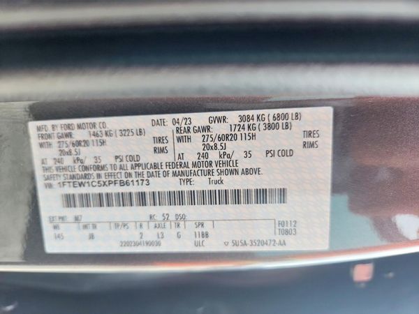 2023 FORD F150 SuperCrew