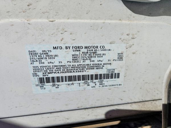 2024 FORD EDGE SEL — VINS
