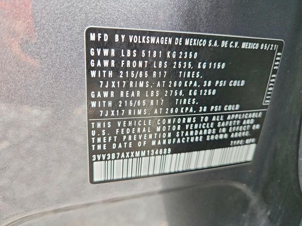 2021 VOLKSWAGEN TIGUAN SE, SE R-Line Black, SEL
