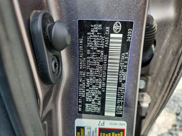 2015 TOYOTA CAMRY