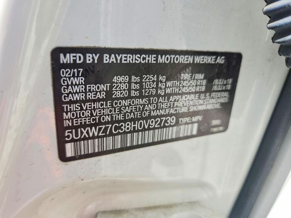 2017 BMW X3