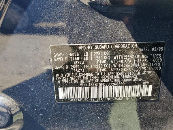 2025 SUBARU OUTBACK