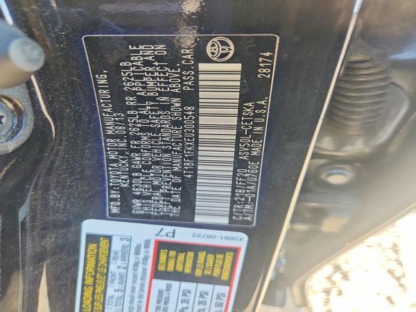 2014 TOYOTA CAMRY