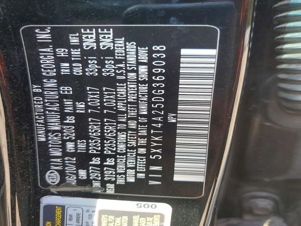 2013 KIA SORENTO Base / LX