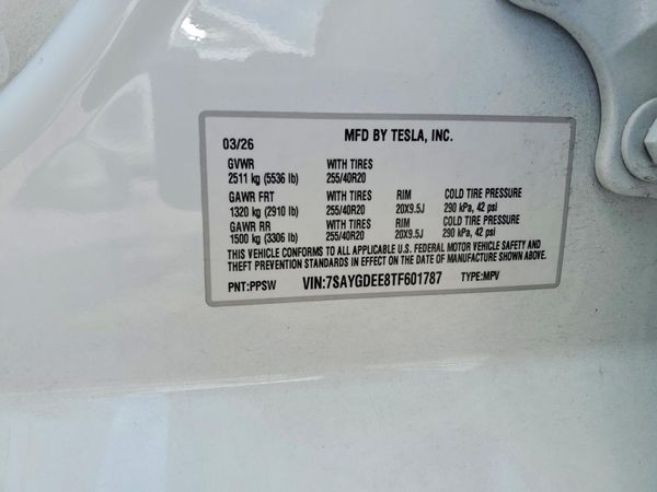 2026 TESLA MODEL Y