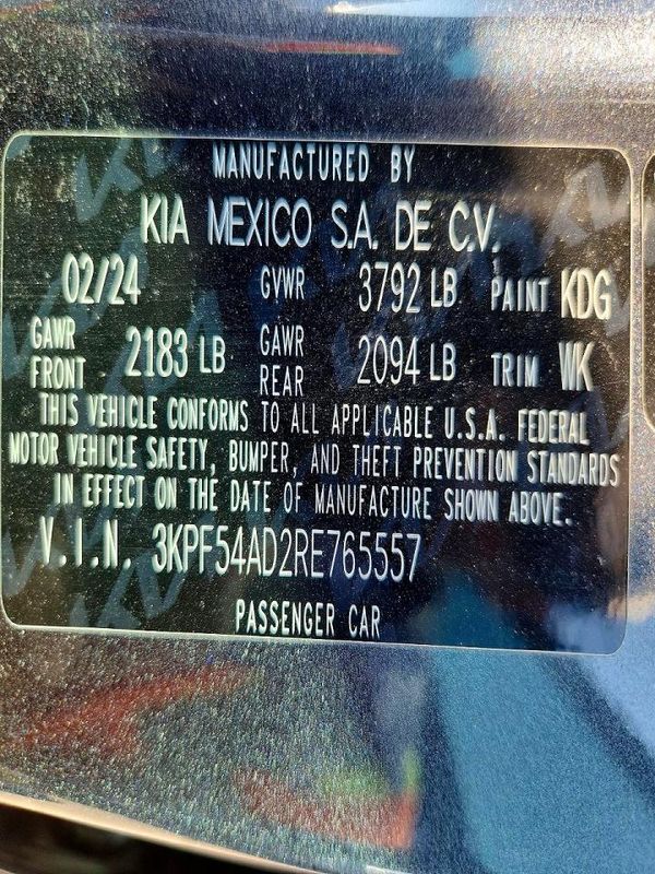 2024 KIA FORTE GT Line