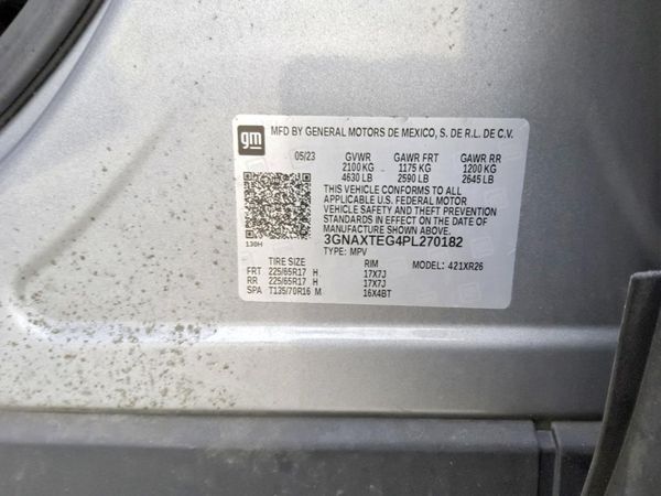 2023 CHEVROLET EQUINOX LT (2FL) — VINS