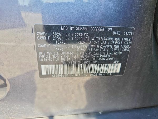 2024 SUBARU OUTBACK Touring