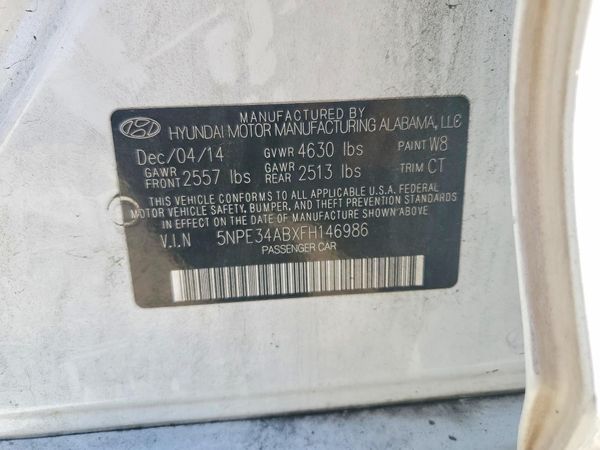 2015 HYUNDAI SONATA