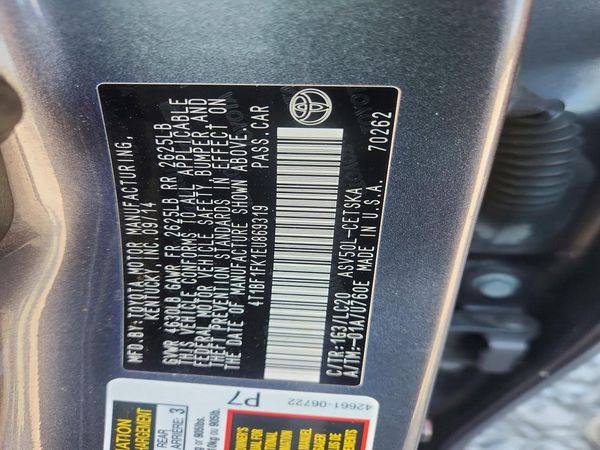 2014 TOYOTA CAMRY