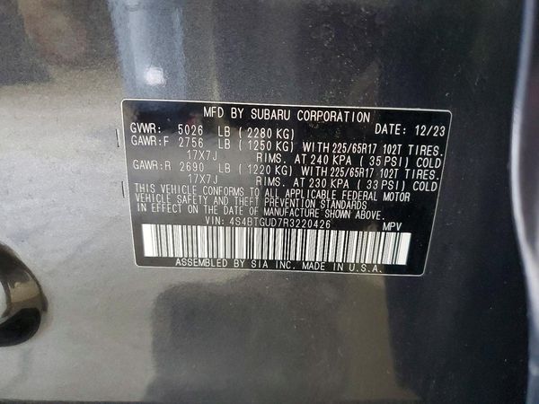 2024 SUBARU OUTBACK