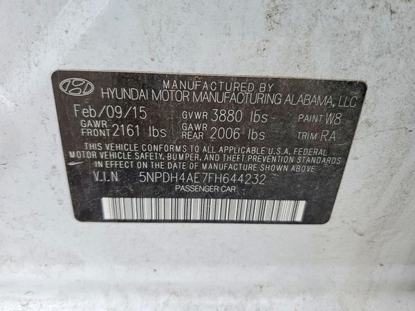 2015 HYUNDAI ELANTRA GLS(Middle)