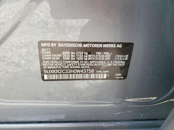 2017 BMW X5 sDrive35i