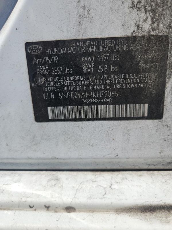 2019 HYUNDAI SONATA