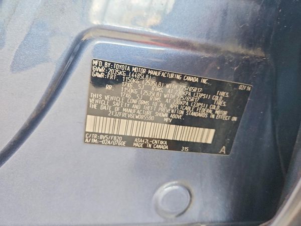 2014 TOYOTA RAV4 Standard