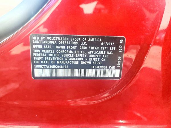2017 VOLKSWAGEN PASSAT SEL Premium