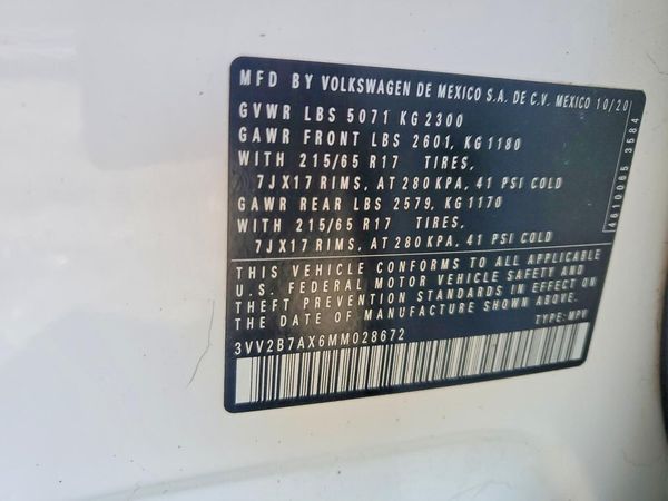 2021 VOLKSWAGEN TIGUAN