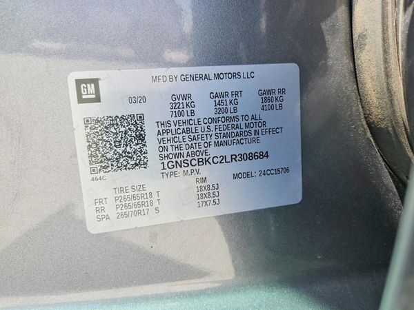 2020 CHEVROLET TAHOE LT