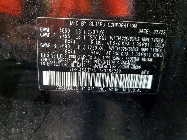 2023 SUBARU OUTBACK Limited