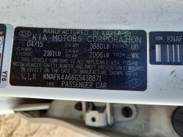 2016 KIA FORTE GL (Middle-Low Grade)