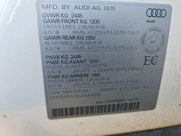 2015 AUDI Q5