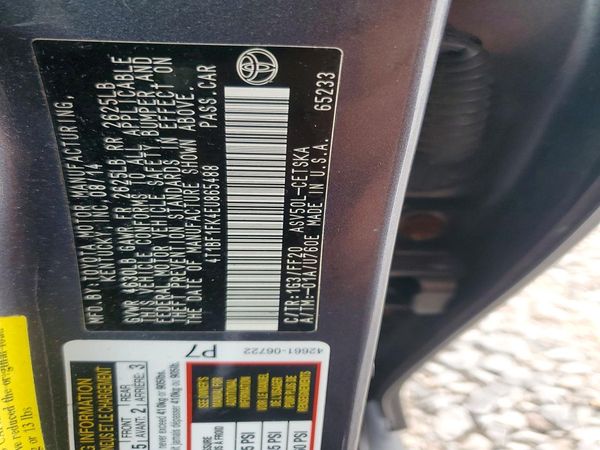 2014 TOYOTA CAMRY
