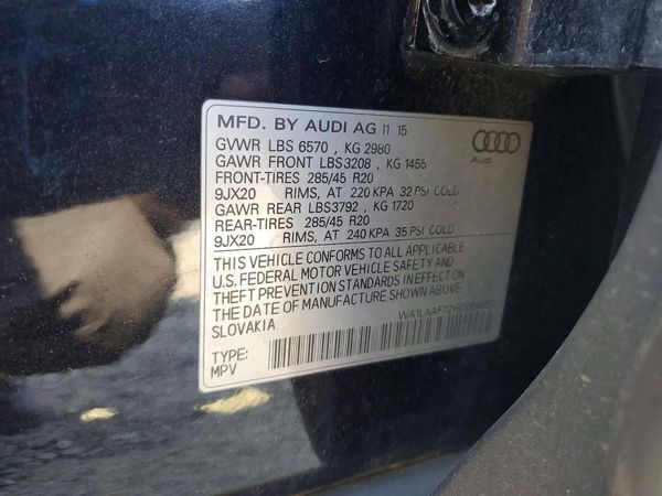 2017 AUDI Q7 PREMIUM quattro Premium Plus