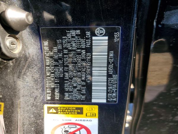 2015 TOYOTA CAMRY