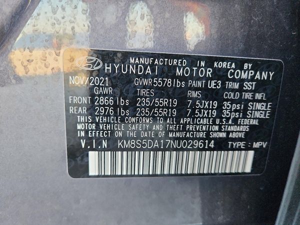 2022 HYUNDAI SANTA FE Limited