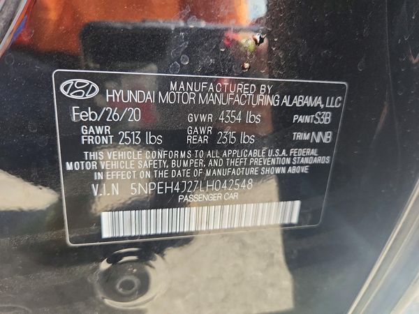 2020 HYUNDAI SONATA