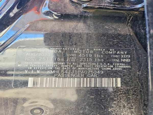 2023 HYUNDAI SONATA Limited — VINS