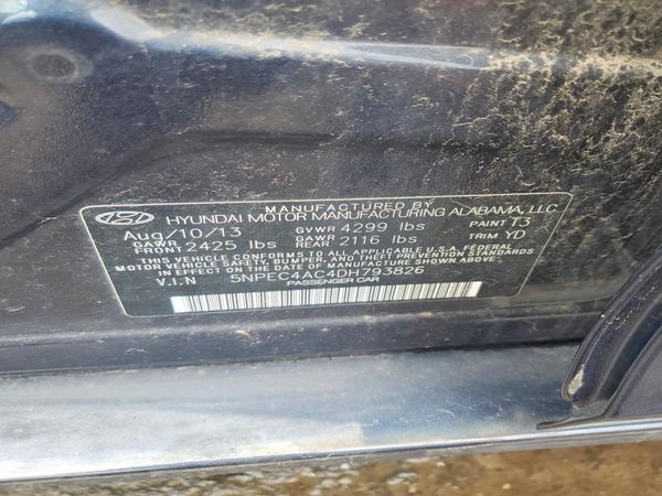 2013 HYUNDAI SONATA