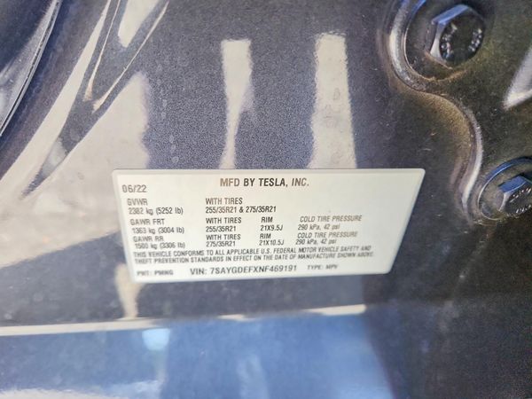 2022 TESLA MODEL Y