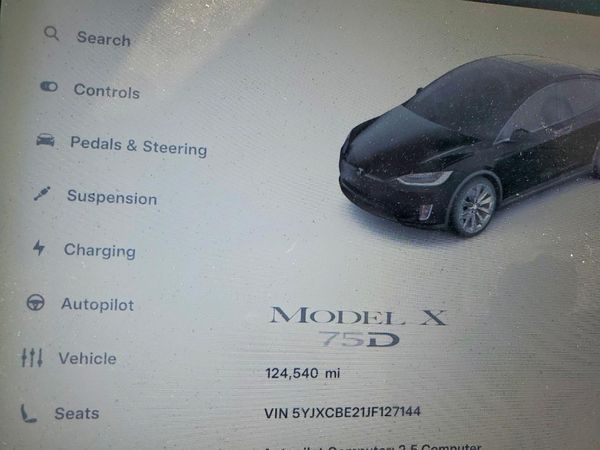 2018 TESLA MODEL X — ODOM