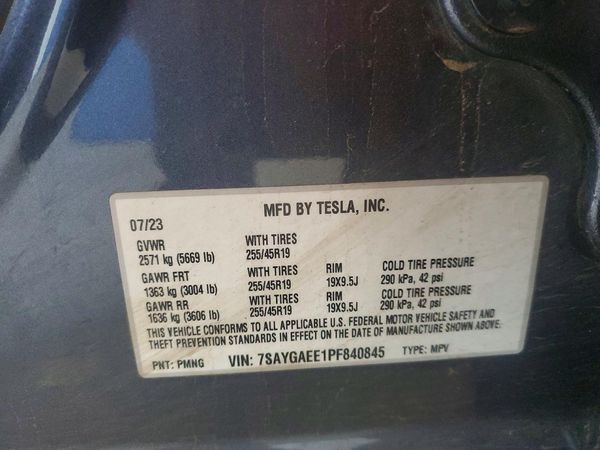 2023 TESLA MODEL Y
