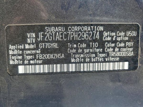 2023 SUBARU CROSSTREK