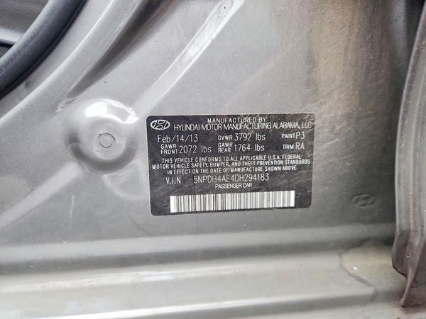 2013 HYUNDAI ELANTRA — VINS